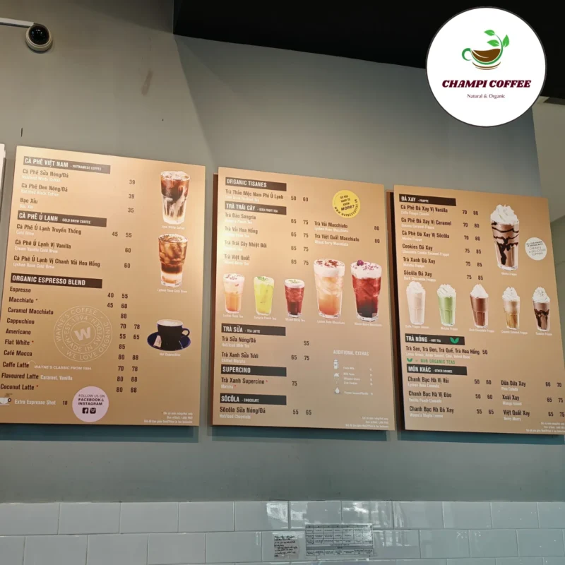 Menu Wayne's Coffee có gì hot? Review đồ uống, giá cả, best-seller