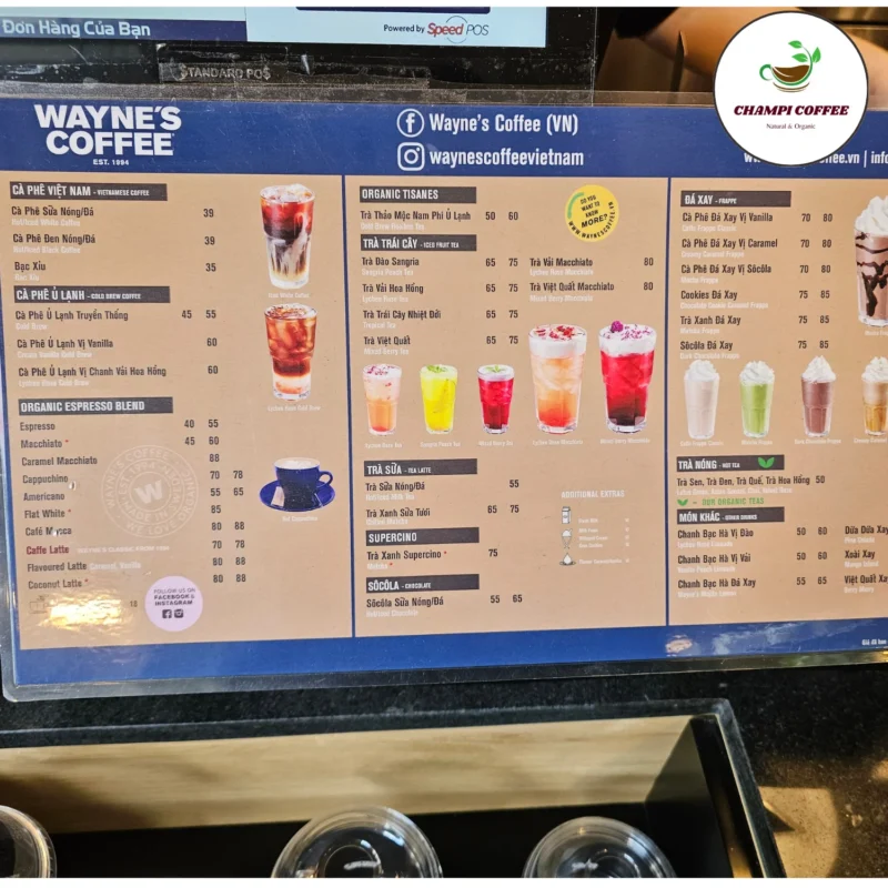 Menu Wayne's Coffee có gì hot? Review đồ uống, giá cả, best-seller