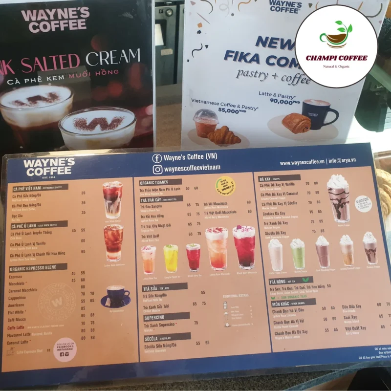 Menu Wayne's Coffee có gì hot? Review đồ uống, giá cả, best-seller